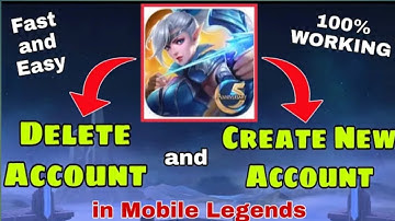 HOW to DELETE Account in mobile legends!! create new account