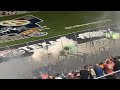 Kyle busch holds off corey heim to win nascar truck race at texas final laps  burnout from stands