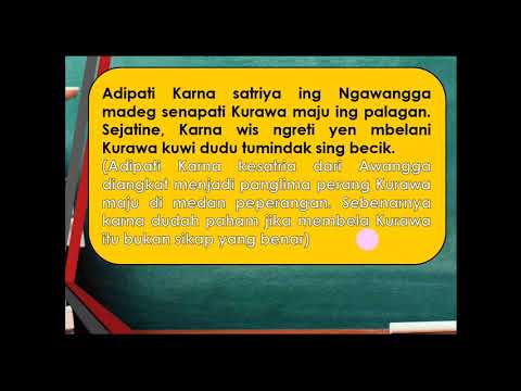 Pembelajaran Basa Jawa Kelas 5 Crita Wayang Berjudul Adipati Karna Madeg Senapati Youtube Pembelajaran Basa Jawa Kelas 5 Crita Wayang Berjudul Adipati Karna Madeg Senapati Youtube