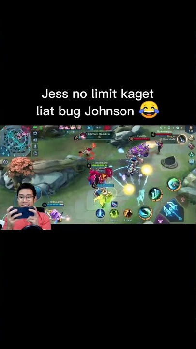 Jess no limit kaget liat bug Johnson 😂