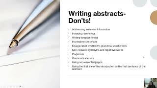 Information Writing an Effective Research Abstract: Do’s and Don'ts Update