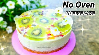 水果芝士蛋糕 ~免烤箱  Fruit Cheesecake Recipe ( No Oven )