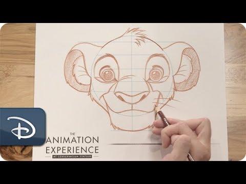 lion king drawing face