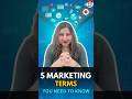 5 Marketing Terms You Need to Know! #shorts #entrepreneur #fyp #viralvideo #trending #applykart