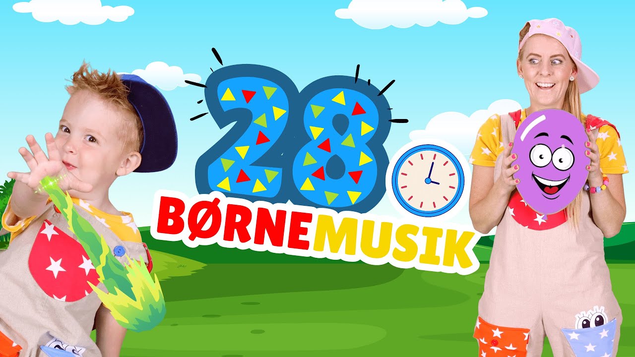 🤩 28 minutter | Sjove børnesange + Børneprogram | DANSK | Børnemusik ...