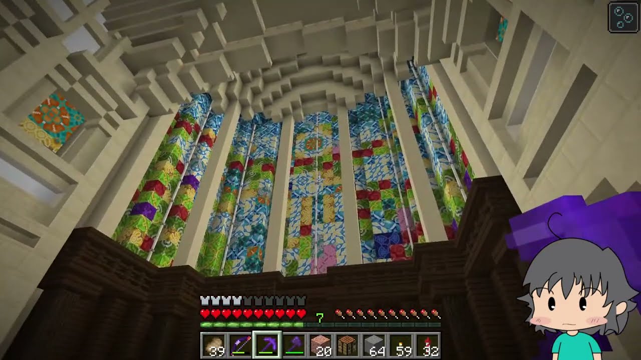 スポーン地点が海 超綺麗な教会を作る Part351 雑談ライブ マイクラjava Minecraft 1 19 2 Youtube