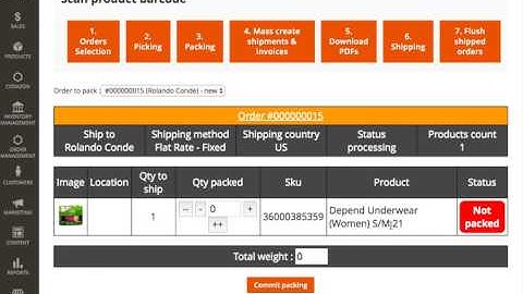 Order Preparation Module