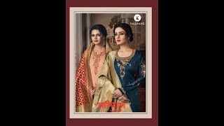 Kalrang Alishan Presents Latest Satin Georgette Salwar Suit With Embroidery Work Wholesale Supplier