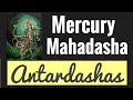 Mercury Mahadasha Antardashas. Effects of all Bhuktis in Mercury Dasha + How to judge in your chart