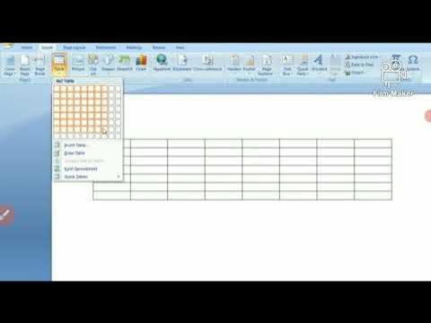 How to create time table on ms word 2016 - YouTube