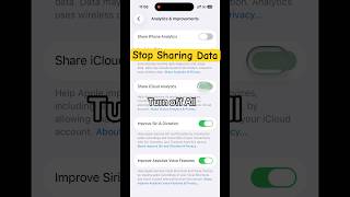 Save Battery 🔋 &amp; Stop Sharing Analytics Data to Apple on iPhone 📱 #analytictools #apple #ios