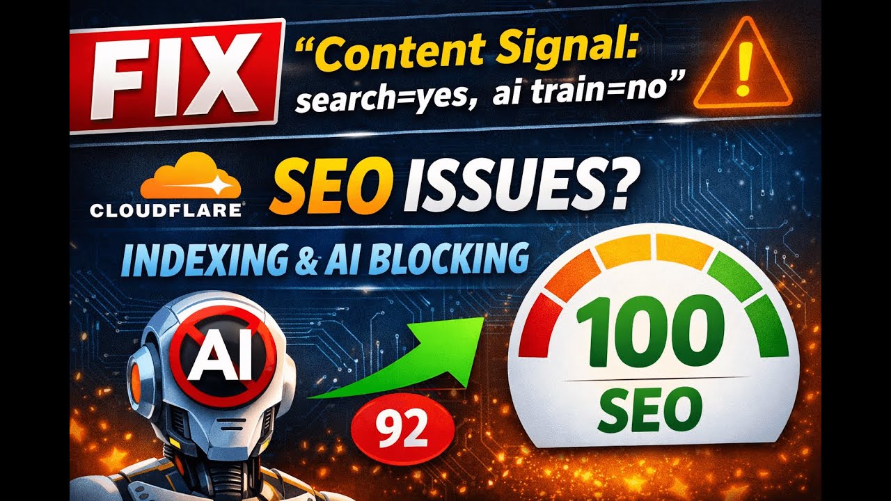How to Fix Content Signal: search=yes, ai train=no (Explained)
