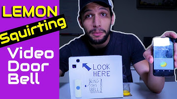 Smart Video Doorbell That Squirts Lemon In Your Eye. Very Badly.
