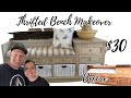 How to make money - Thrift Store Bench - One Step Paint - How to Spray Paint on Furniture