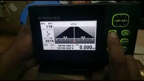 how to set A point in FURUNO GPS TRACKER