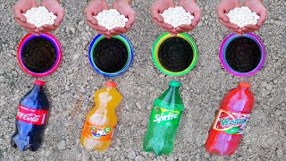 Experiment!! Cola, Fanta, Sprite, Pepsi, and Mentos PVC PIPE!