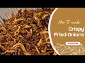 How to make crispy fried onions by rinozas recipes  simple  easy method  homemade recipe