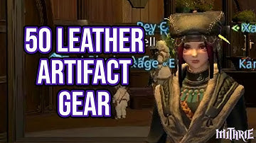 FFXIV 2.0 0080 Leatherworker Quest Level 50 + Artifact Gear