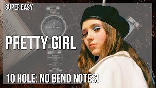 SUPER EASY: How to play Pretty Girl by Clairo on Diatonic Harmonica 10 Holes (Tutorial)