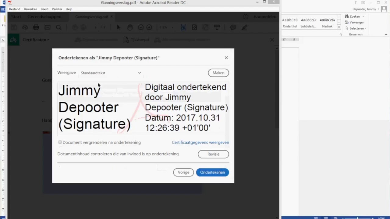 Hoe Digitaal Ondertekenen? - Youtube