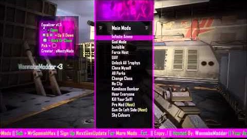 PS3 GSC 1 19 Black Ops 2 Equalizer Mod Menu  +Download