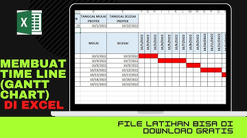 Membuat jadwal kerja di excel otomatis . Membuat timeline atau gantt chart di excel
