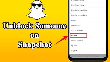 How to unblock someone on snapchat in Android