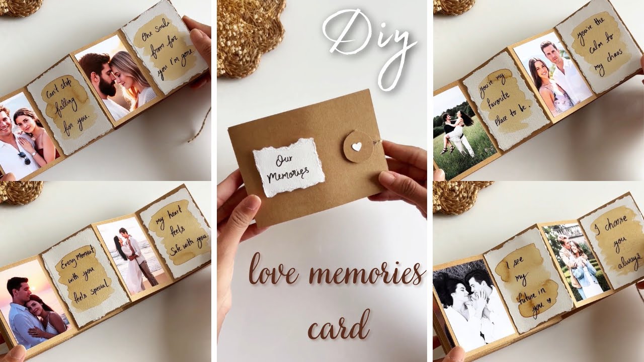 DIY Love Memories Card 💕 | Romantic Handmade Gift Idea for Couples 💌 | Full Tutorial Step-by-Step