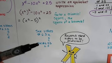 Algebra I #6.7a, Factoring - choose a strategy for 2, 3, 4 term polynomials