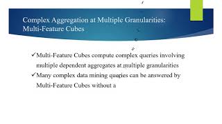 Data cube and OLAP
