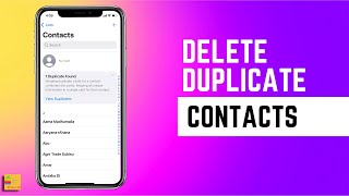 How to delete duplicate contacts on iPhone in just few steps