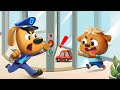 Revolving Door Safety | Safety Tips | Kids Cartoon | Police Cartoon | Sheriff Labrador