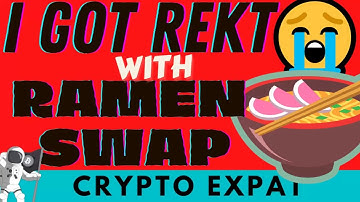 I GOT REKT with RamenSwap because I did this !!   CRAZY 3000% APR doesn