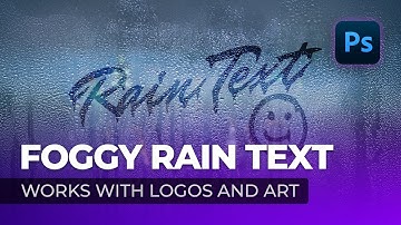 Photoshop: How to Create The Rain Text Effect.