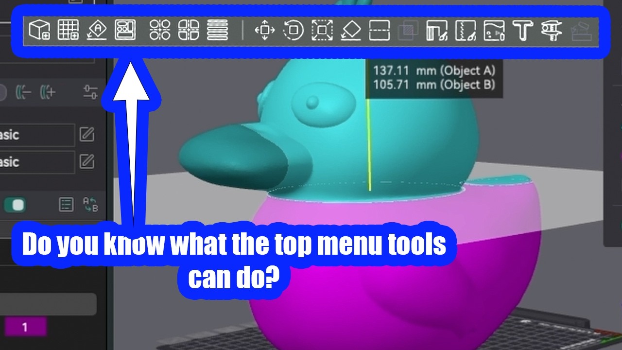 Menu Bar Tutorial | 3D Printing Slicer Top Menu: Orca Flashforge