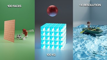 Stunning Blender physics Showcase 🚀 | Cloth Simulation | Rigid Body Animation!