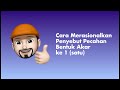 (BA 06)  Merasionalkan Penyebut Bentuk Akar (Tipe 1 dari 5)