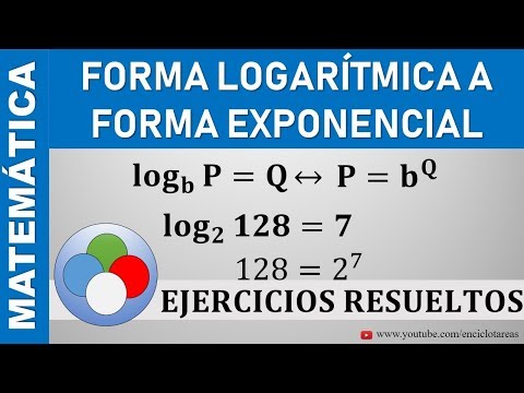 Video: ¿Cómo se cambia logaritmo a forma exponencial?