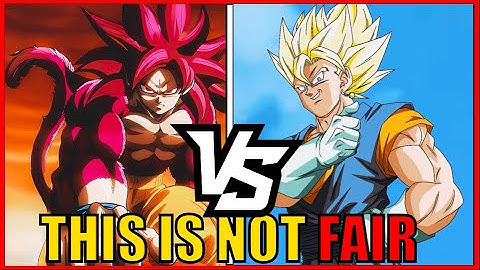 Super Saiyan 4 Goku Vs Super Vegito (DBZ) is Not Close