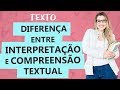 INTERPRETAÇÃO E COMPREENSÃO DE TEXTOS - Aula 14 - Profa. Pamba - Texto