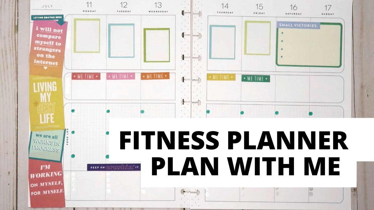 FITNESS PLANNER PLAN WITH ME HAPPY PLANNER FITNESS PLANNER