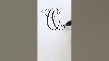 Calligraphy of Capital Letter Q | Part 17/26 *super satisfying*