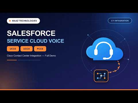 Salesforce Service Cloud Voice + Cisco UCCE/UCCX/PCCE Integration (Full Demo)