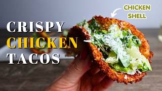 Crispy Chicken Caesar Tacos High-Protein Low-Carb