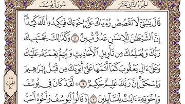 سوره يوسف من ١ الى ٧ الشيخ ياسر الدوسري