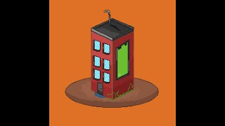 Time Lapse isometric pixel art building in aseprite. #pixelart #aseprite #pixelanimation #shorts