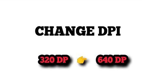 Easy way to change  your dpi setting