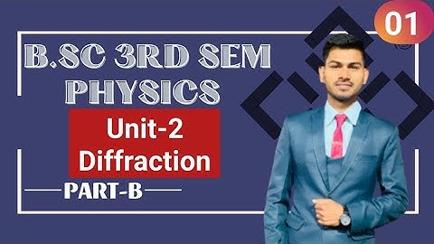 B.Sc 3rd sem Physics || Ch- Diffraction || By Abhishek Bhardwaj sir ✍️✍️