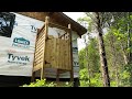 Completed Outdoor Shower at the Off Grid Cabin