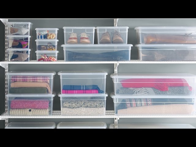 Our Clear Storage Boxes